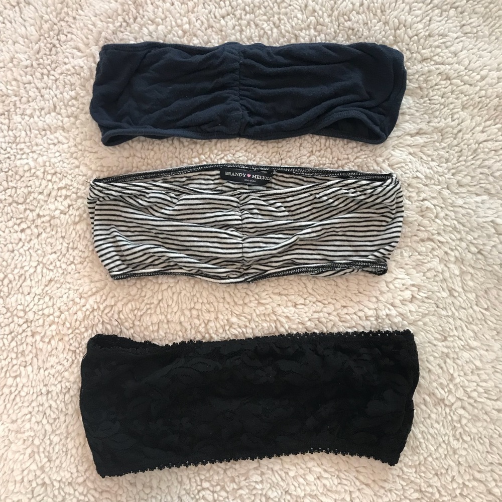 3 Pack Brandy Melville bandeaus ⭐️⭐️